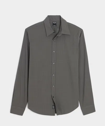 Todd Snyder Slim Summerweight Point Collar Shirt In Gray