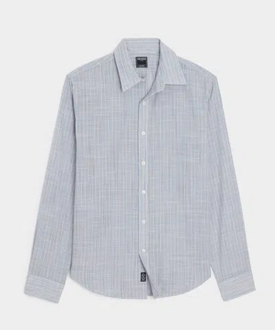 Todd Snyder Slim Summerweight Point Collar Shirt In Blue