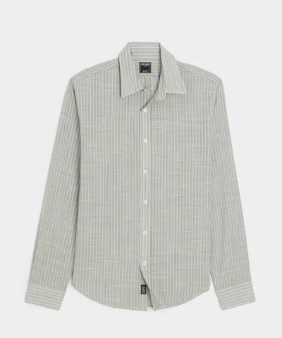 Todd Snyder Slim Summerweight Point Collar Shirt In Gray
