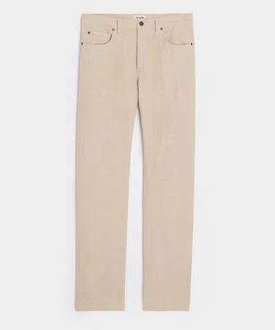 Todd Snyder Straight Fit 5-pocket Linen Pant In Brown