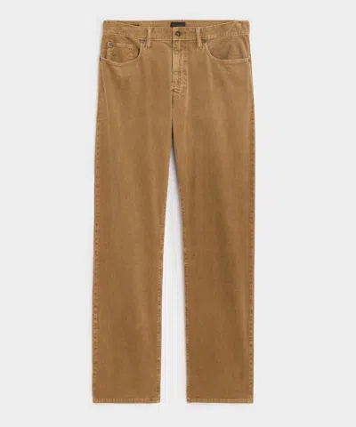 Todd Snyder Straight Fit 5-pocket Corduroy Pant In Faded Walnut In Brown