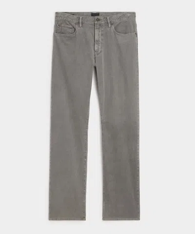 Todd Snyder Straight Fit 5-pocket Corduroy Pant In Pewter Reserve In Gold
