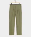 Todd Snyder Straight Fit Irish Linen Side Tab Trouser In Green