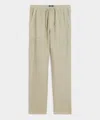 Todd Snyder Straight Fit Linen Beach Pant In Green
