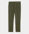 Todd Snyder Straight Fit Linen Tab Trouser In Green