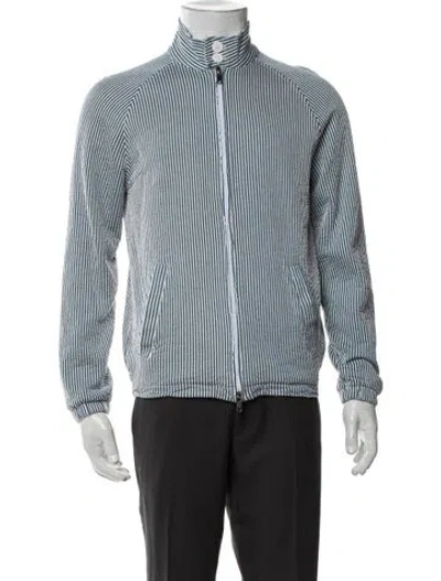 Pre-owned Todd Snyder Striped Jacket In Blue