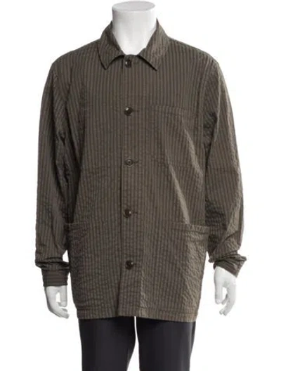 Pre-owned Todd Snyder Striped Jacket In Green