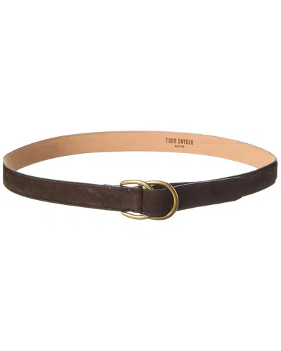 Todd Snyder Suede Belt In Multi
