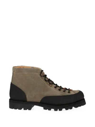 Todd Snyder Suede Panelled Boots In Green