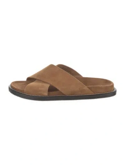 Pre-owned Todd Snyder Suede Sandals In Brown
