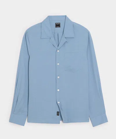 Todd Snyder Sueded Tencel Hollywood Shirt In Light Blue