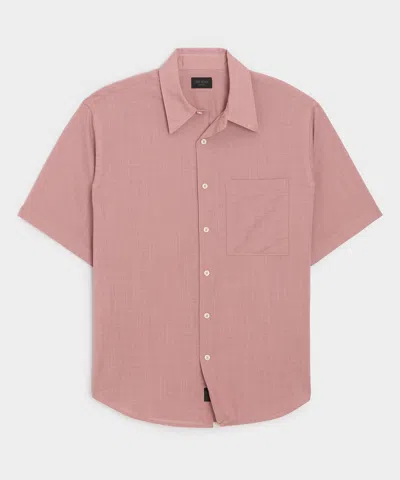 Todd Snyder Summerweight Cotton Big Shirt In Fading Rose In Pink
