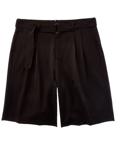 Todd Snyder Tailored Wool-blend Long Short In Black