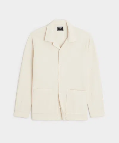 Todd Snyder Textured Guayabera Shirt In Neutral