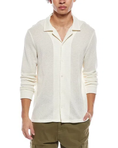 Todd Snyder Textured Knit Shirt In White