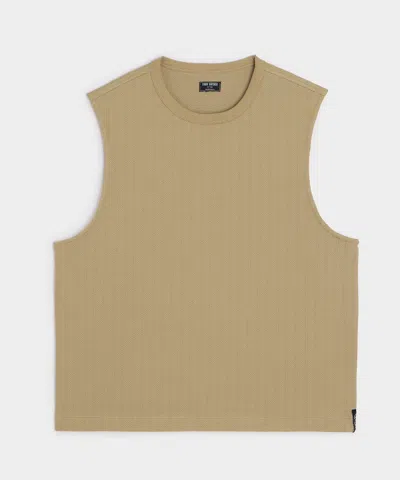 Todd Snyder Textured Muscle Tank In Baja Dunes In Yellow