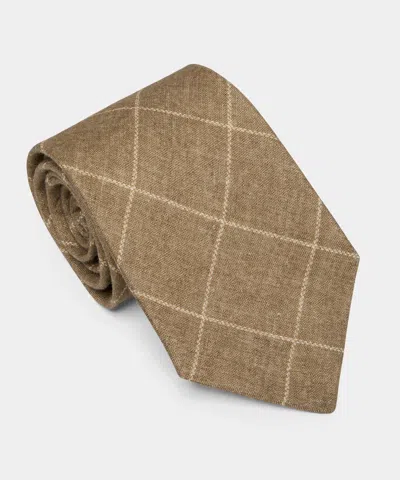 Todd Snyder The Arnold Tie In Dark Brown In Yellow