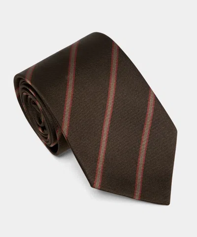Todd Snyder The David Tie In Brown In Purple