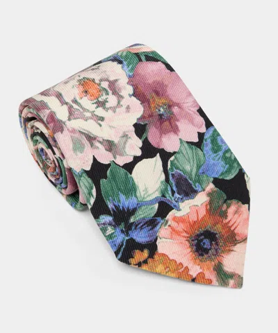 Todd Snyder The Satoshi Tie In Black In Pink