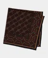 Todd Snyder Tile Pocket Square In Red In Red