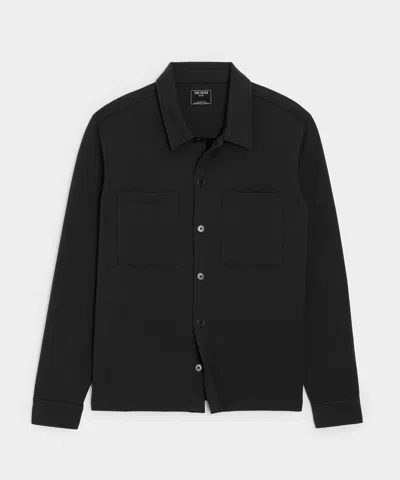 Todd Snyder Travel Terry Two-pocket Shirt In Black
