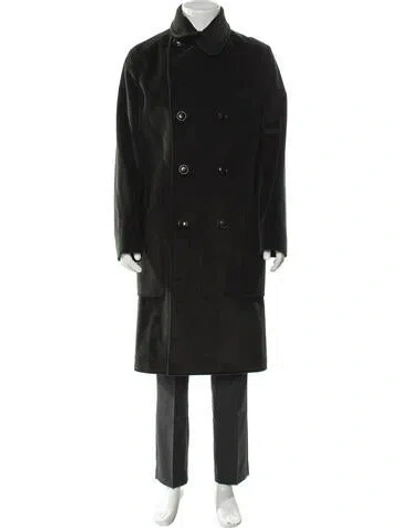 Pre-owned Todd Snyder Trench Coat In Green