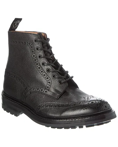 Todd Snyder Tricker's Stow Leather Boot In Black