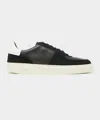 Todd Snyder Tuscan Leather Court Shoe In Black