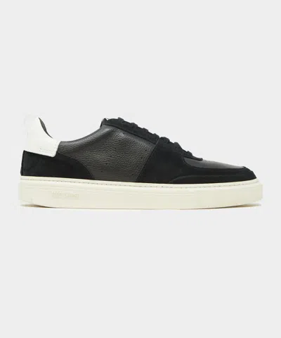 Todd Snyder Tuscan Leather Court Shoe In Black