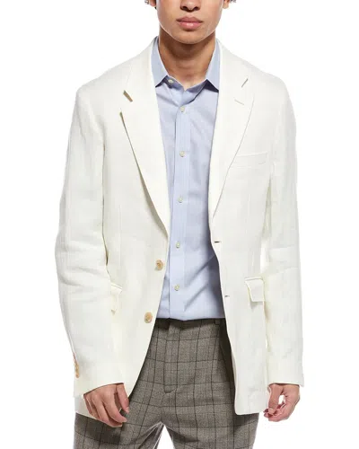 Todd Snyder Twill Linen Sutton Jacket In White