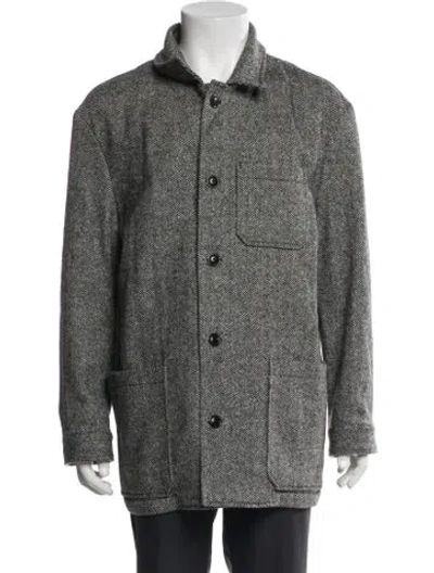 Pre-owned Todd Snyder Virgin Wool Windbreaker In Gray
