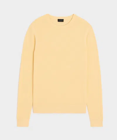 Todd Snyder Lightweight Cotton Crewneck In Sun Soaked In Yellow