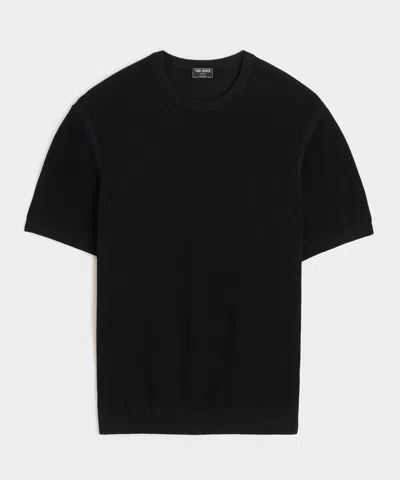 Todd Snyder Vista Crewneck Sweater Tee In Black