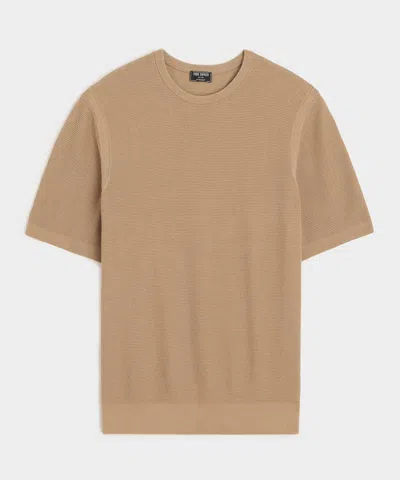 Todd Snyder Vista Crewneck Sweater Tee In Brown