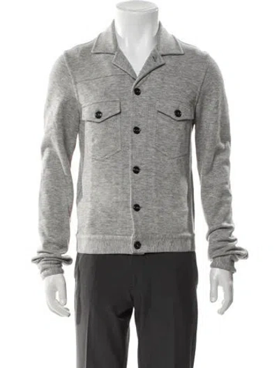 Pre-owned Todd Snyder V-neck Long Sleeve Cardigan In Gray
