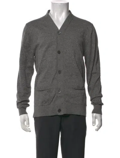 Pre-owned Todd Snyder V-neck Long Sleeve Cardigan In Grey