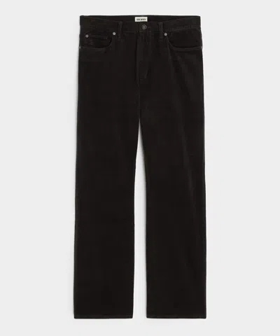 Todd Snyder Western 5-pocket Corduroy Pant In Caviar In Black