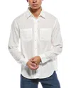 Todd Snyder White Jacquard Point Collar Shirt In White