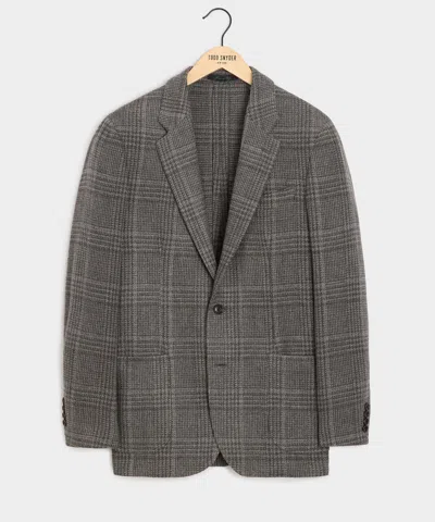 Todd Snyder Wool Glen Plaid Sport Coat In Light Grey In Gray