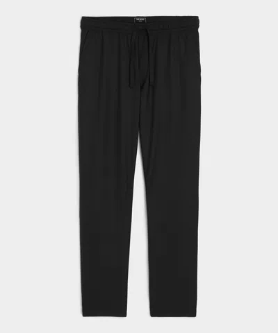 Todd Snyder Wool Leisure Trouser In Black In Blue