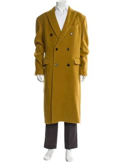 Pre-owned Todd Snyder Wool Overcoat In Yellow