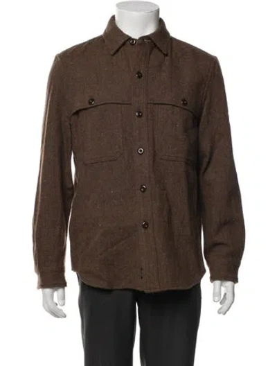 Pre-owned Todd Snyder Wool Trucker Jacket In Brown