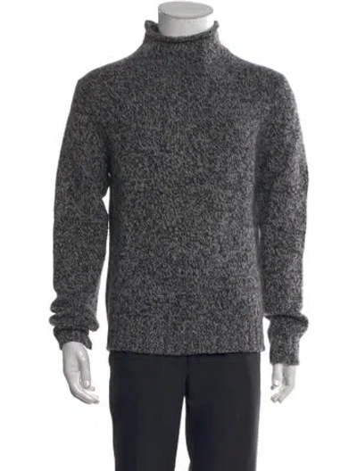 Pre-owned Todd Snyder Wool Turtleneck Pullover In Gray
