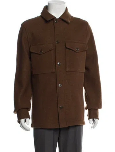 Pre-owned Todd Snyder Wool Utility Jacket In Brown