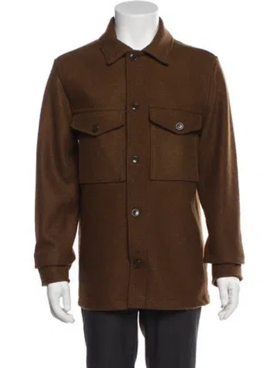 Pre-owned Todd Snyder Wool Utility Jacket In Brown