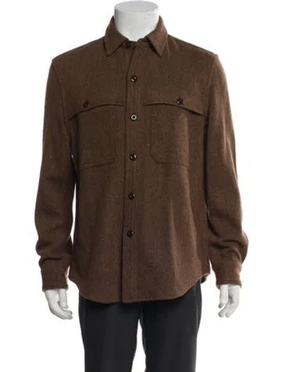 Pre-owned Todd Snyder Wool Utility Jacket In Brown