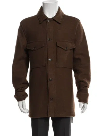Pre-owned Todd Snyder Wool Utility Jacket In Brown