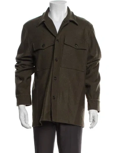 Pre-owned Todd Snyder Wool Utility Jacket In Green