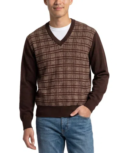 Todd Snyder Wool V-neck Sweater In Brown