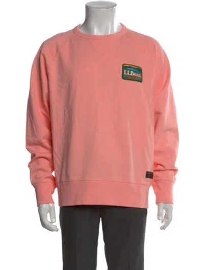Pre-owned Todd Snyder X L.l. Bean Graphic Print Crew Neck Sweatshirt In Pink